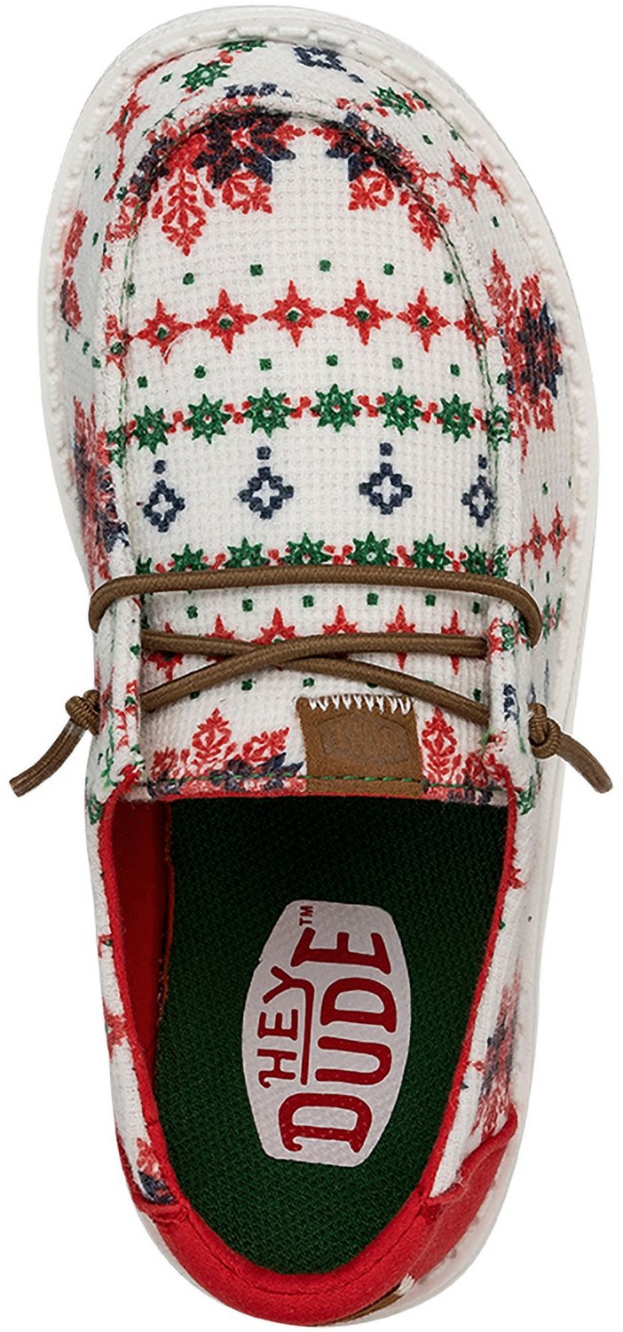 HEYDUDE Girls’ Wendy Ugly Sweater Shoes - view number 6