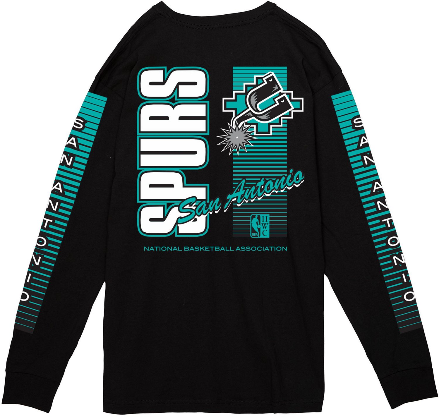 Mitchell & Ness Men's San Antonio Spurs Fashion Long Sleeve T-shirt - view number 2