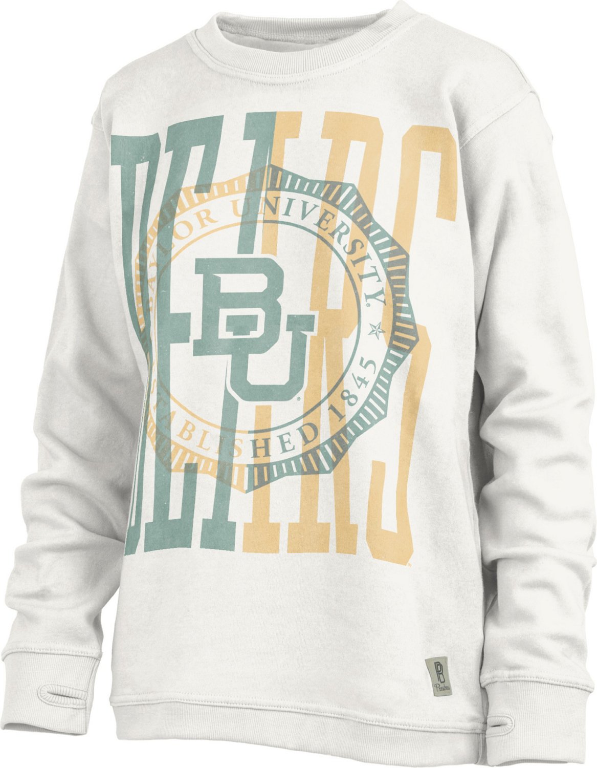 Three Square Women's Baylor University Overprint Block Shoreline Long-Sleeve Fleece