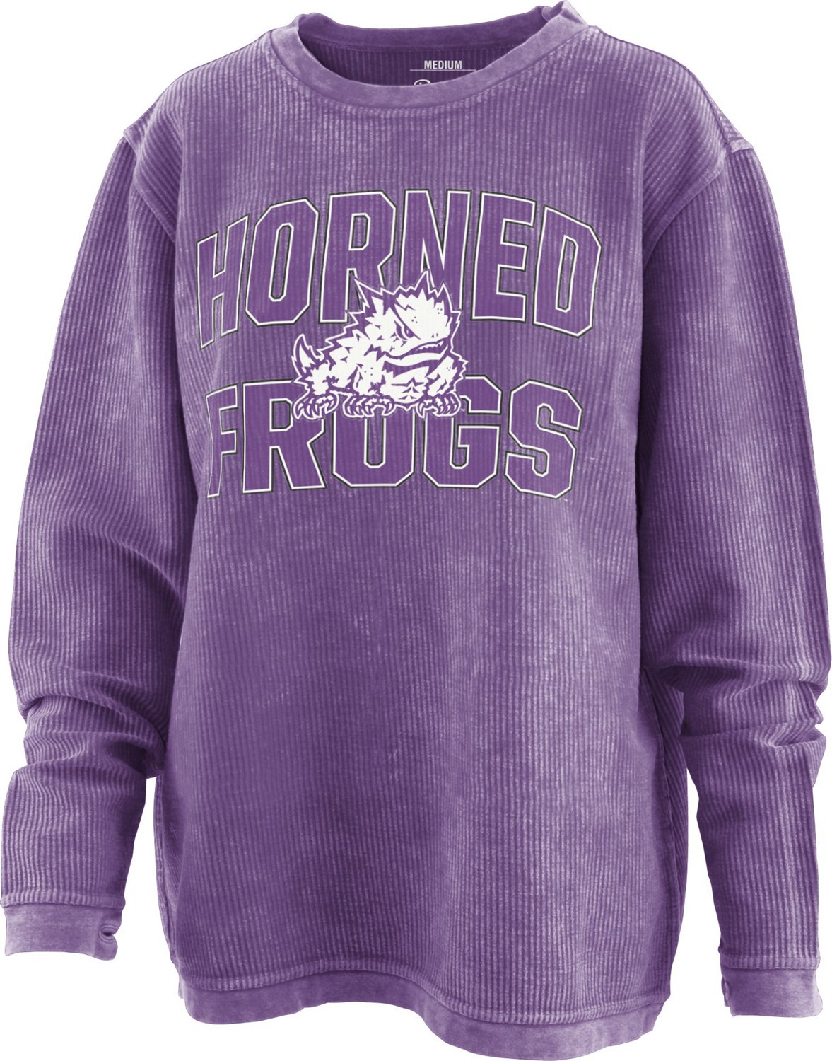 Three Square Women's Texas Christian University Maxima Comfy Cord Long-Sleeve T-Shirt