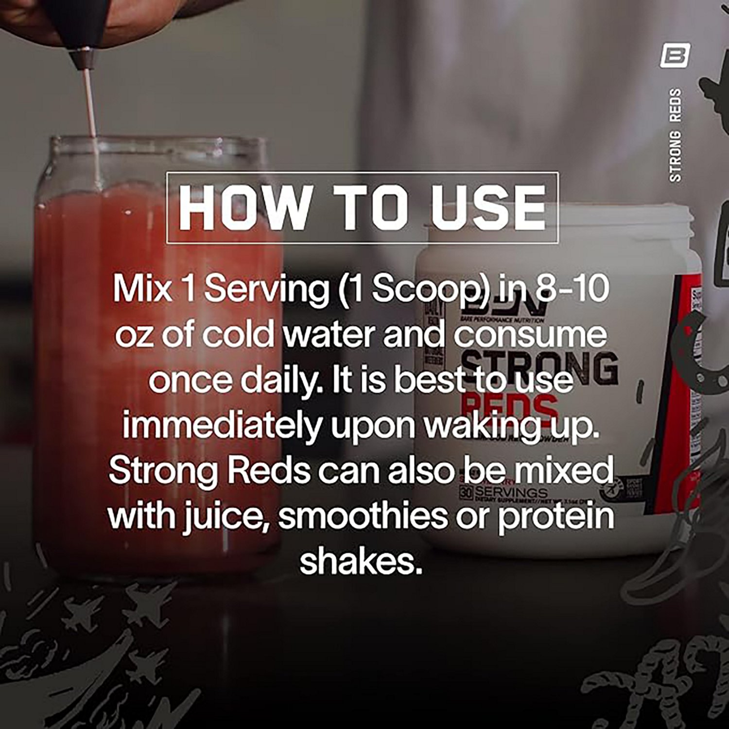 BPN Bare Performance Nutrition Strong Reds Superfood Powerhouse Strawberry Supplement                                            - view number 4