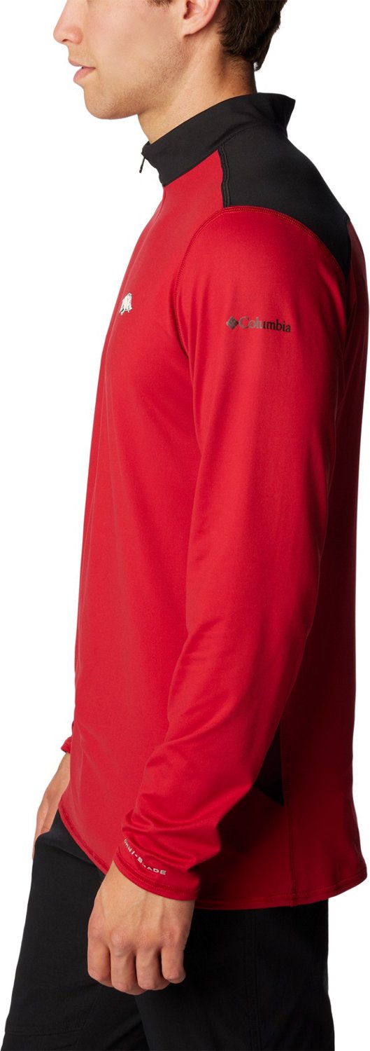 Columbia Sportswear Men's University of Arkansas Tech Trail 1/4 Zip Sweatshirt - view number 4