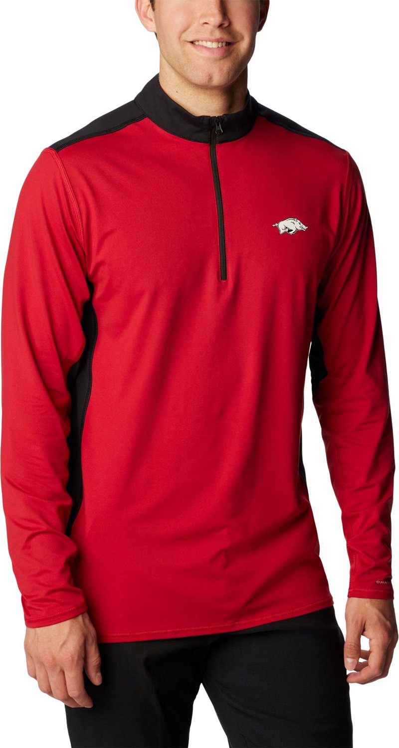 Columbia Sportswear Men's University of Arkansas Tech Trail 1/4 Zip Sweatshirt - view number 3