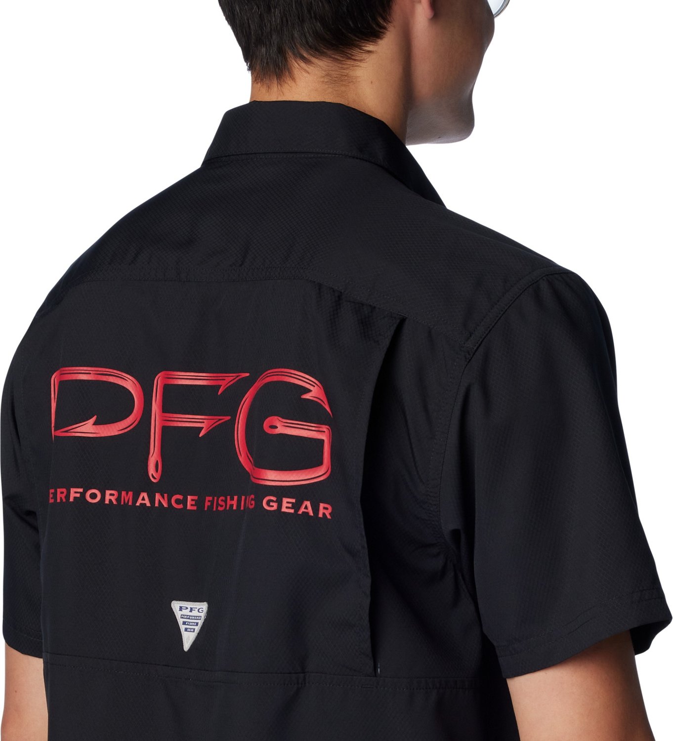 Columbia Sportswear Men's University of Georgia PFG Slack Tide Camp Button Down Shirt                                            - view number 4