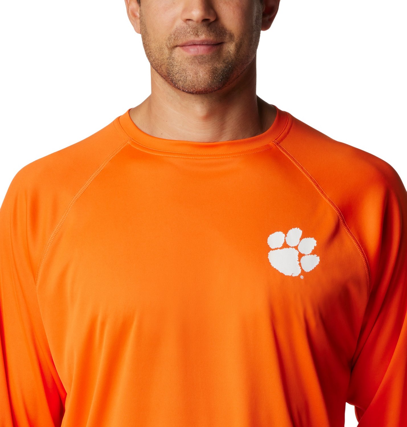 Columbia Sportswear Men's Clemson University Terminal Tackle Long Sleeve T-shirt - view number 3