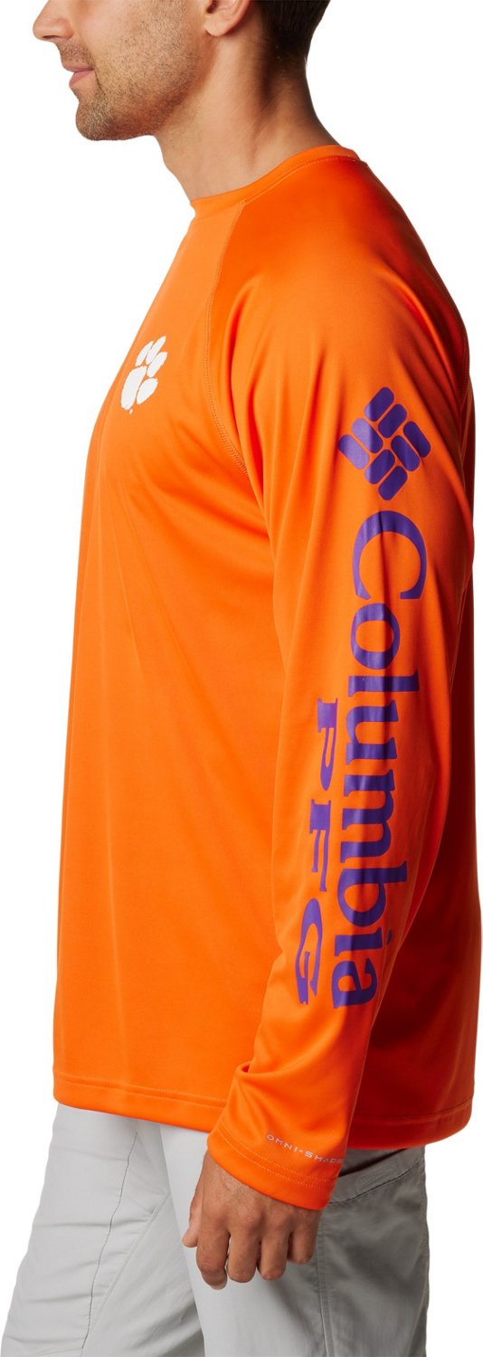 Columbia Sportswear Men's Clemson University Terminal Tackle Long Sleeve T-shirt - view number 5