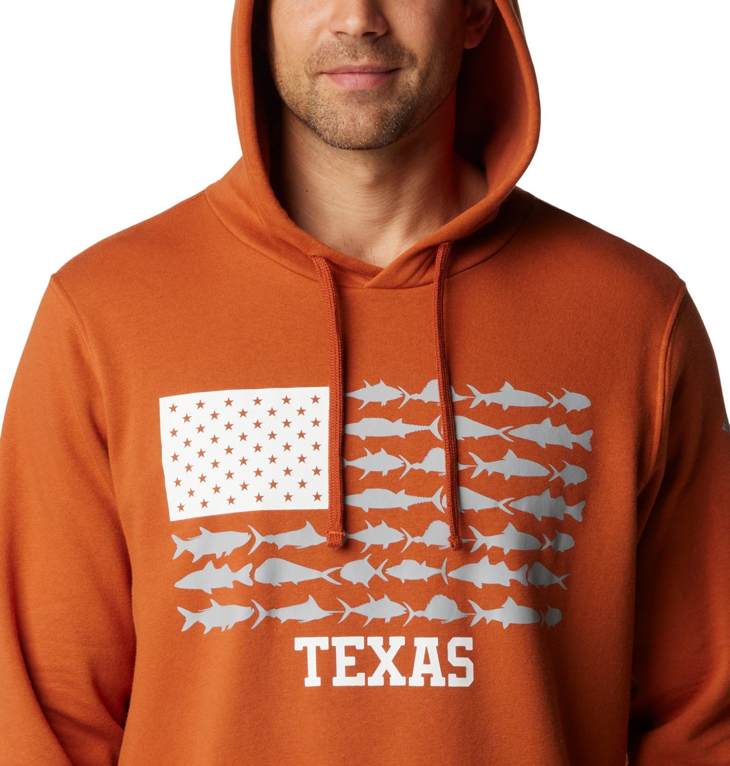 Columbia Sportswear Men's University of Texas Fish Flag II Hoodie  - view number 3