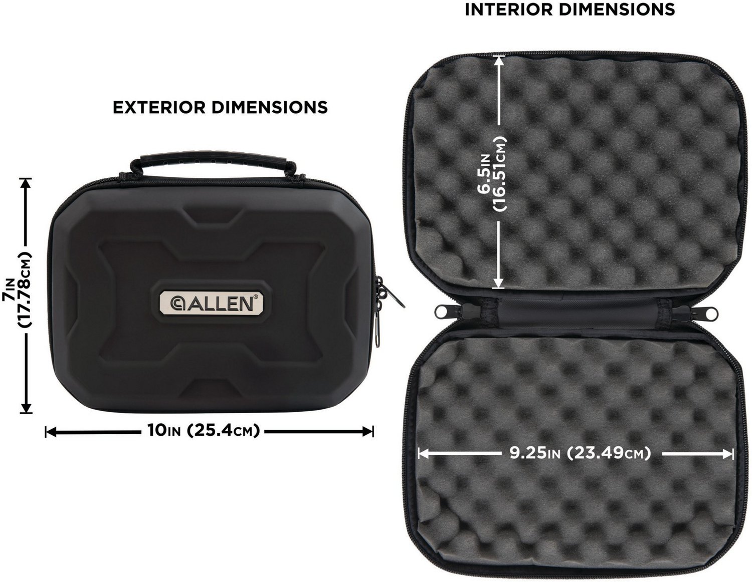 Allen Company EXO Molded Rugged 9 in Handgun/Pistol Case - view number 2