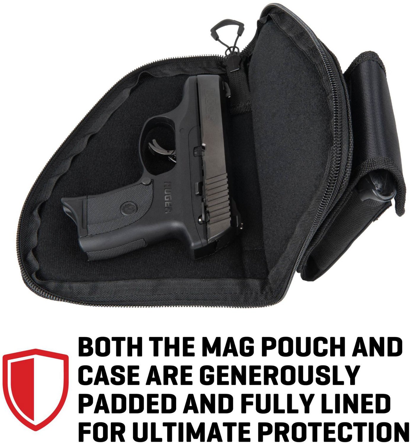 Allen Company Compact 8 in Pistol Case with Mag Pouch - view number 6