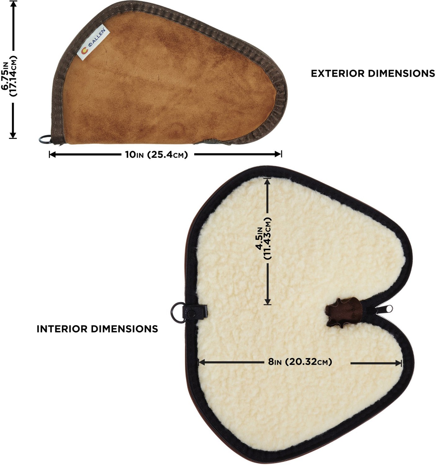 Heritage Suede 8 in Handgun Case - view number 2