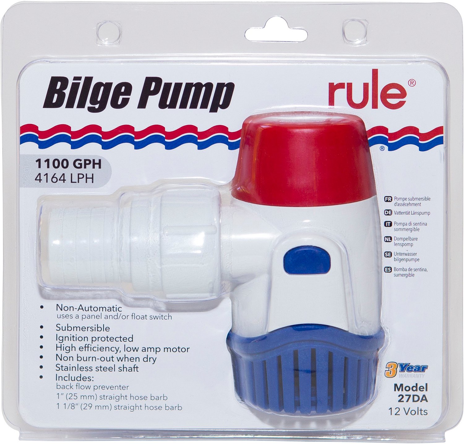Rule 1100 gph Bilge Pump