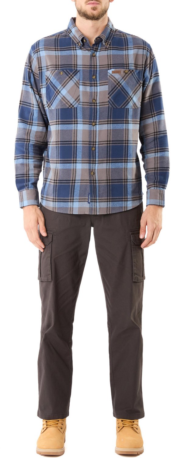 Smith's Workwear Men's 2 Pocket Flannel Button Down Shirt - view number 4