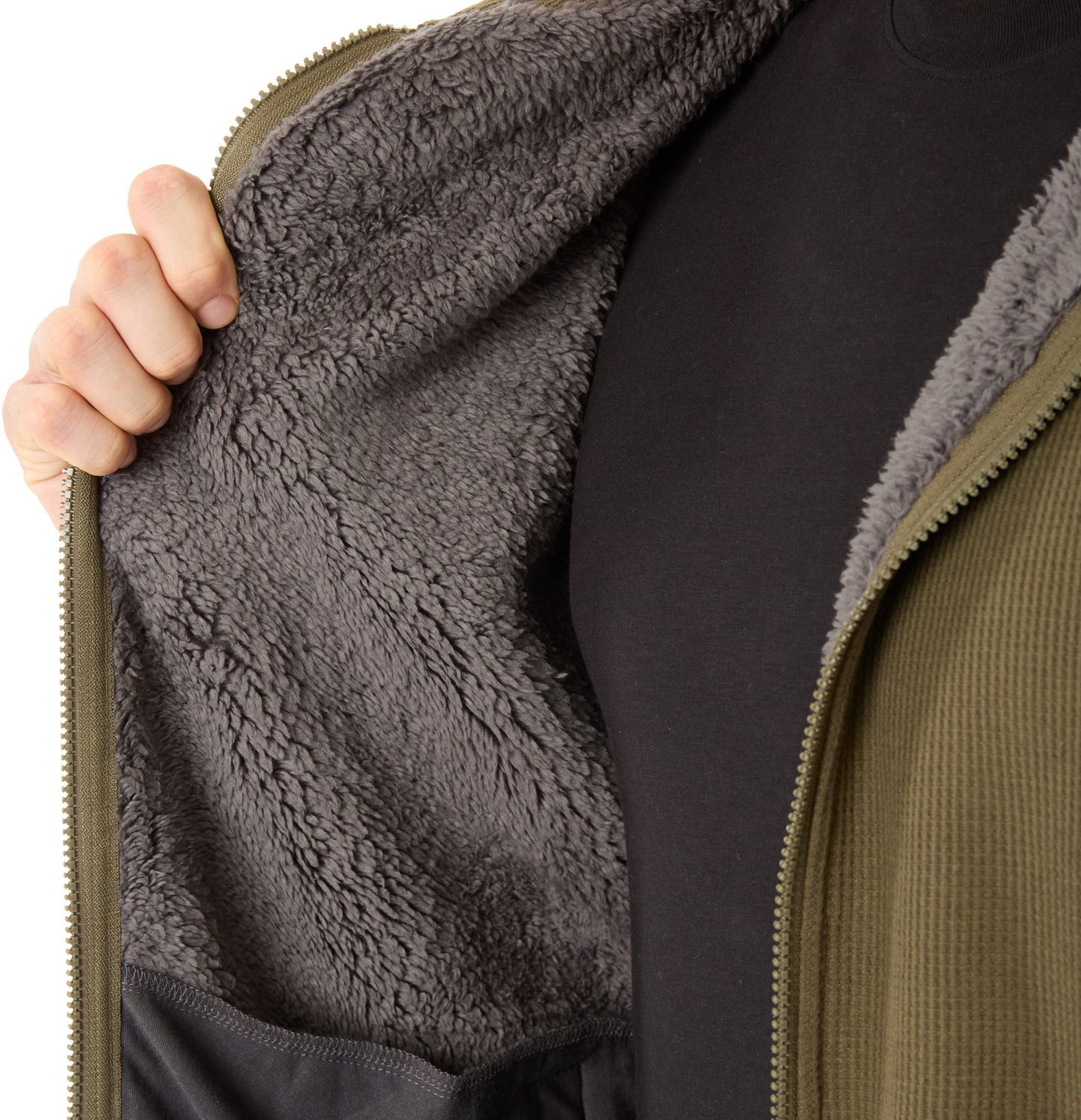 Smith's Workwear Men's Sherpa Lined Thermal Hooded Jacket - view number 3