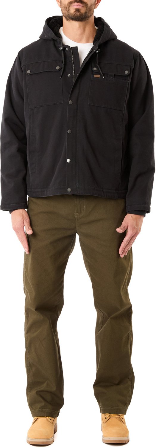 Smith's Workwear Men's Sherpa-Lined Duck Canvas Hooded Work Jacket - view number 3