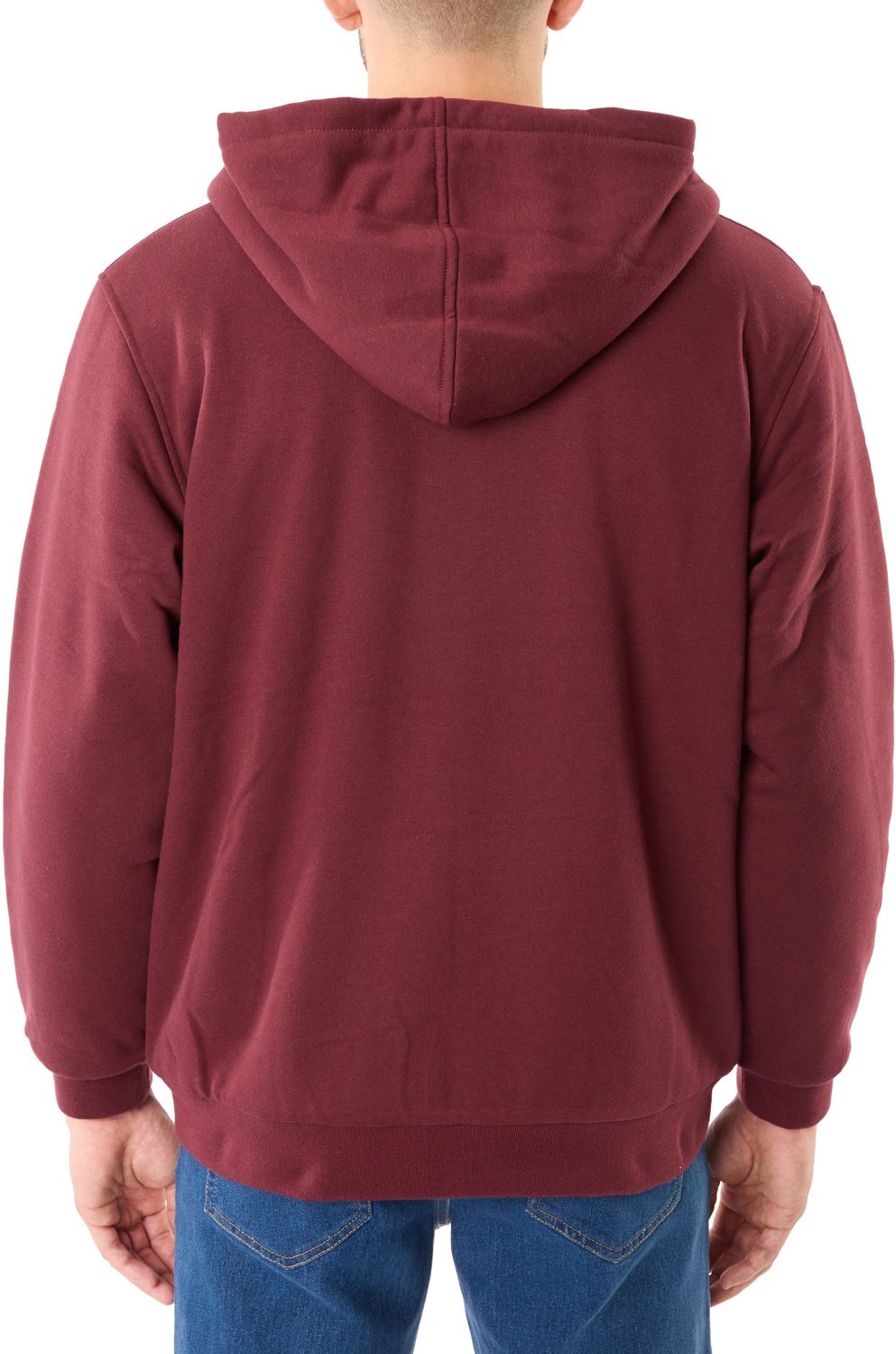Smith's Workwear Men's Sherpa-Lined Fleece Jacket with Contrast Decorative Stitching - view number 2