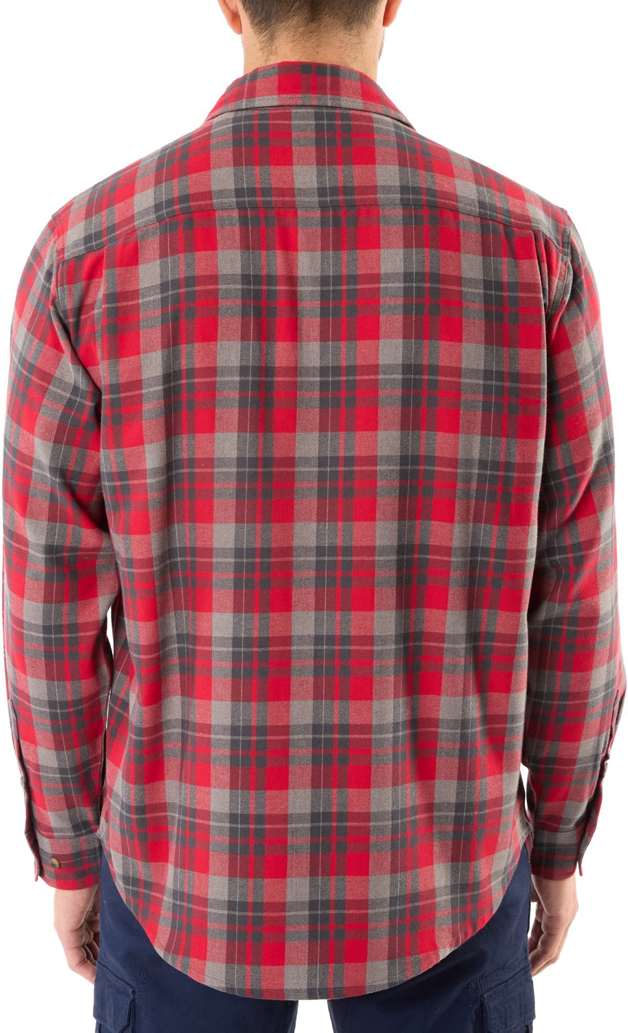 Smith's Workwear Men's Buffalo Flannel Shirt – Brushed Soft, Two-Pocket Plaid For All-Day Comfort - View #6