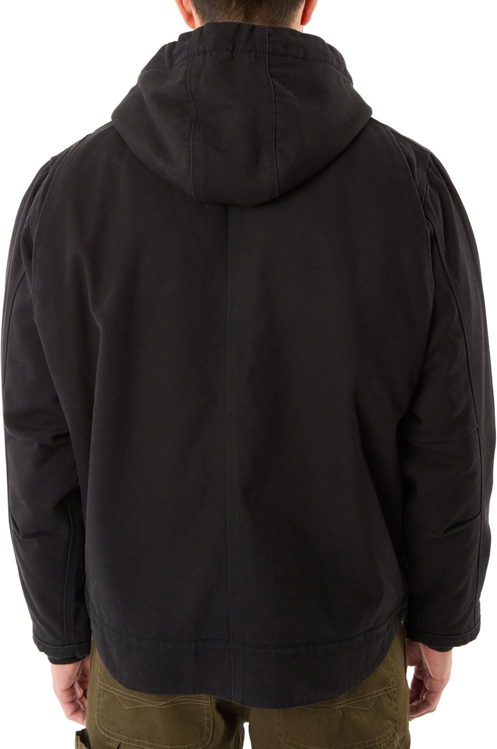 Smith's Workwear Men's Sherpa-Lined Duck Canvas Hooded Work Jacket - view number 2