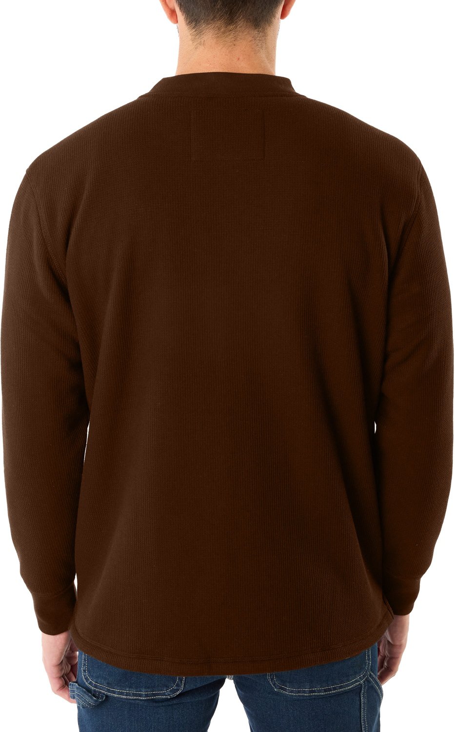 Smith's Workwear Men's Sherpa Bonded Thermal Henley Pullover Shirt - view number 2