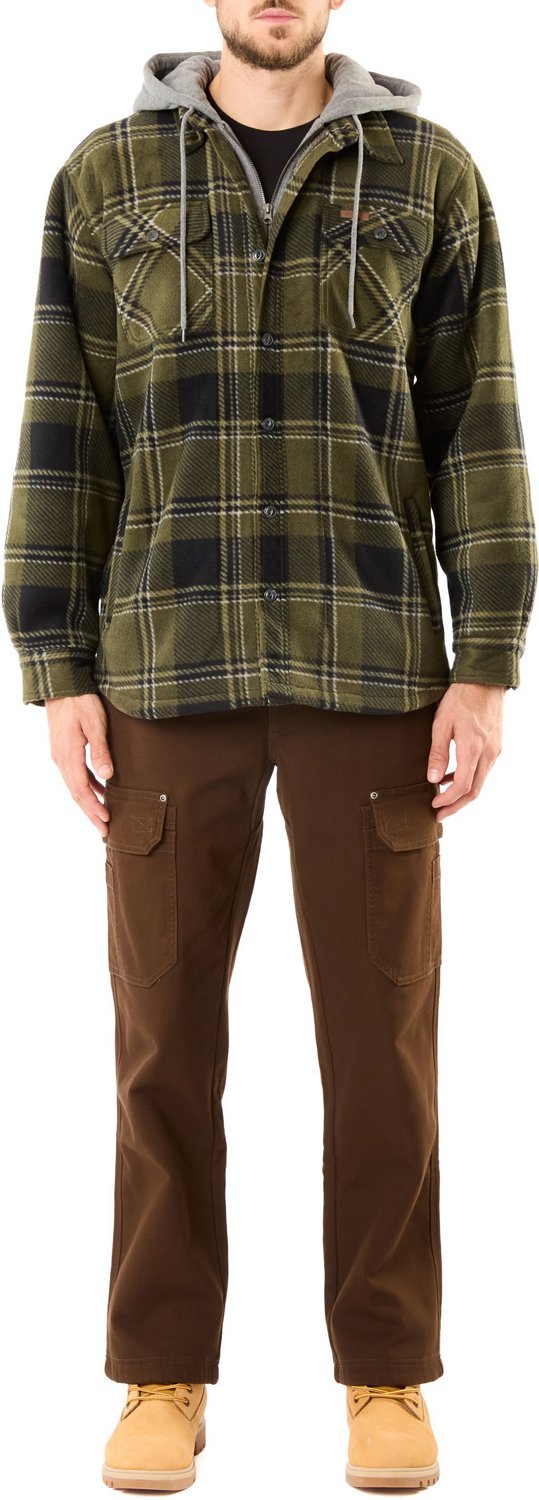 Smith's Workwear Men's Sherpa Lined Microfleece Shirt Jacket - view number 5