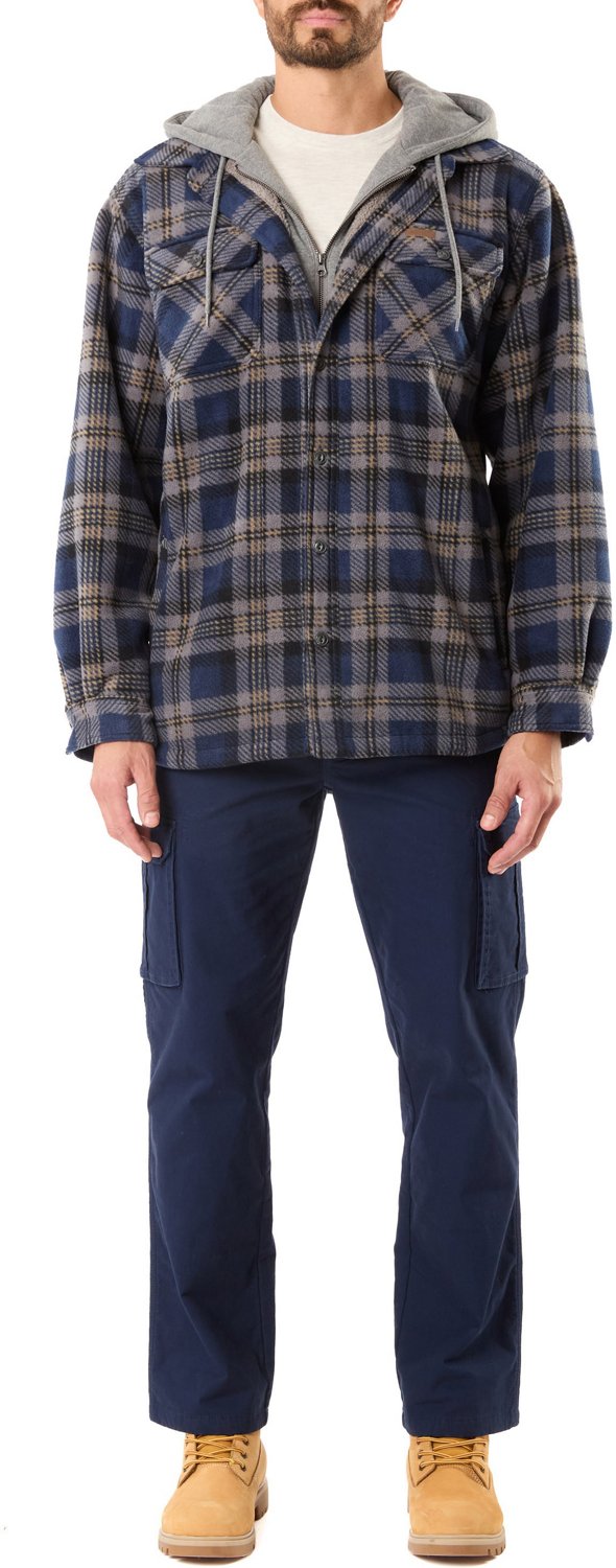 Smith's Workwear Men's Sherpa Lined Microfleece Shirt Jacket - view number 5