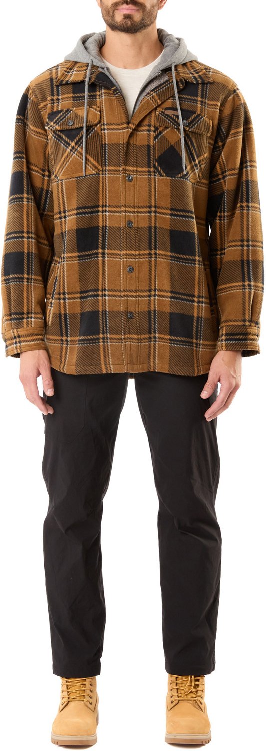Smith's Workwear Men's Big & Tall Sherpa-Lined Microfleece Shirt Jacket - view number 5