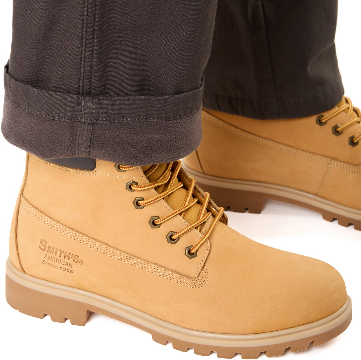 Smith's Workwear Men's Big & Tall Stretch Fleece-Lined Canvas Cargo Pants - view number 5