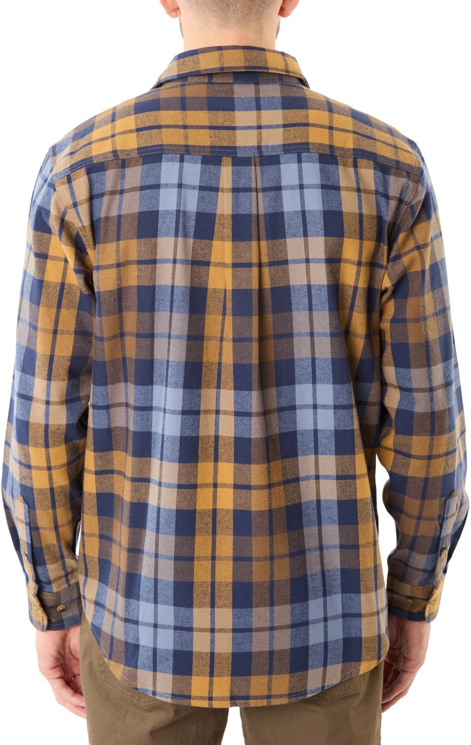 Smith's Workwear Men's Plaid Pocket Flannel Button Down Shirt - view number 2