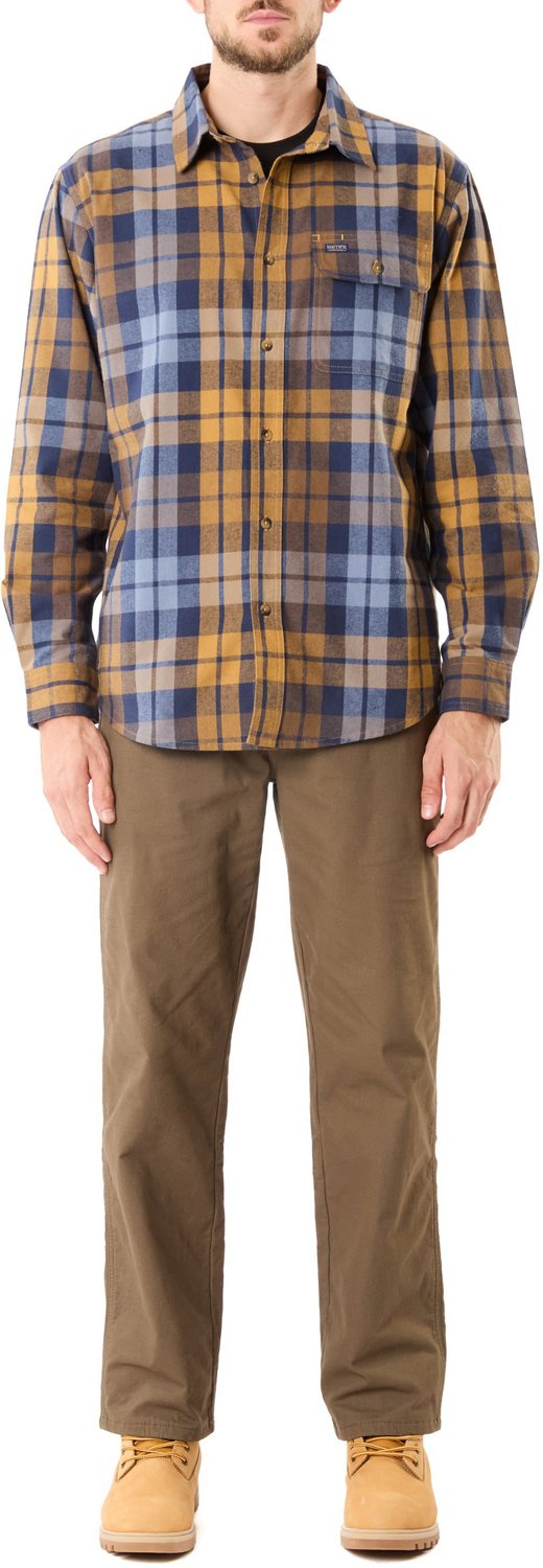 Smith's Workwear Men's Plaid Pocket Flannel Button Down Shirt - view number 3