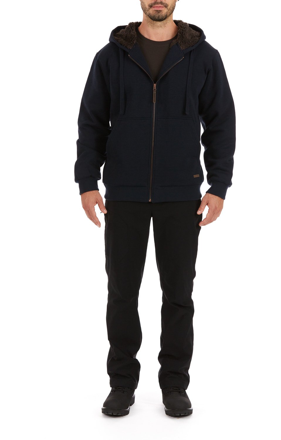 Smith's Workwear Men's Big & Tall Sherpa-Lined Fleece Jacket - view number 4