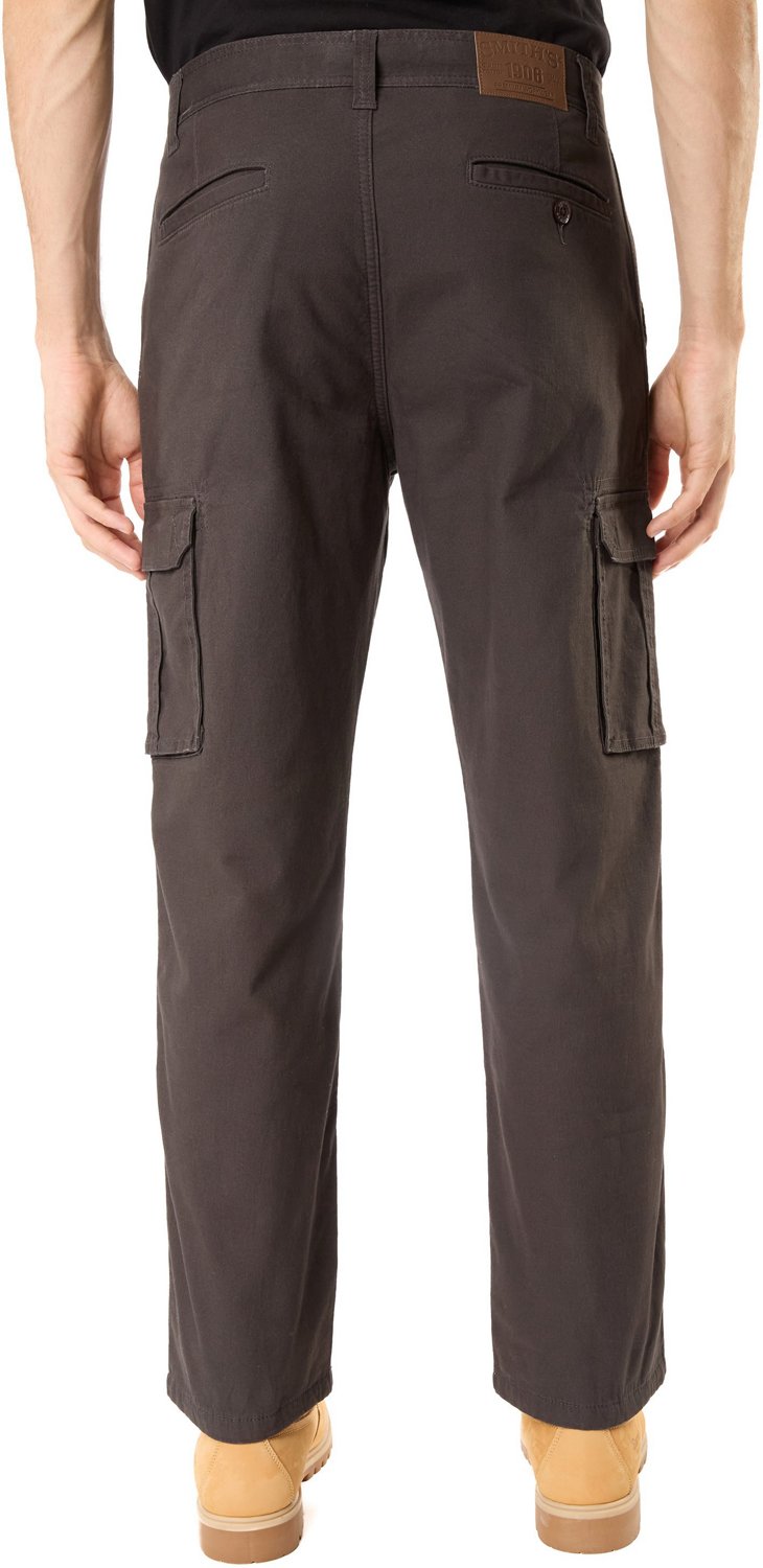 Smith's Workwear Men's Big & Tall Stretch Fleece-Lined Canvas Cargo Pants - view number 2