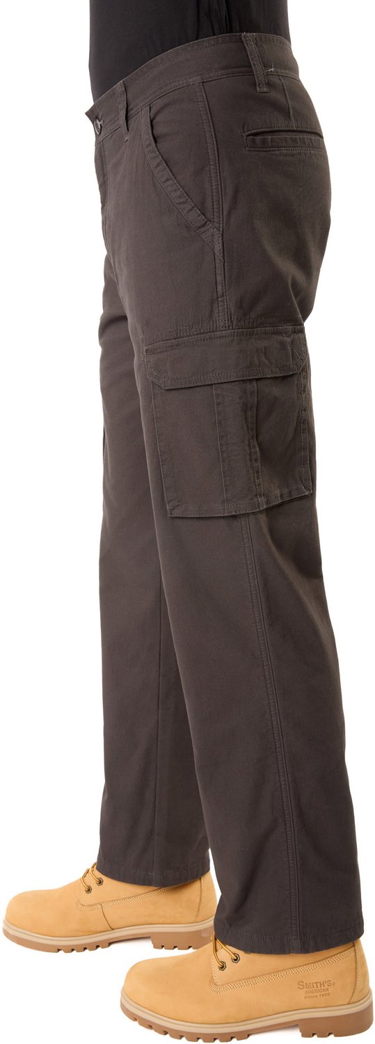Smith's Workwear Men's Big & Tall Stretch Fleece-Lined Canvas Cargo Pants - view number 3