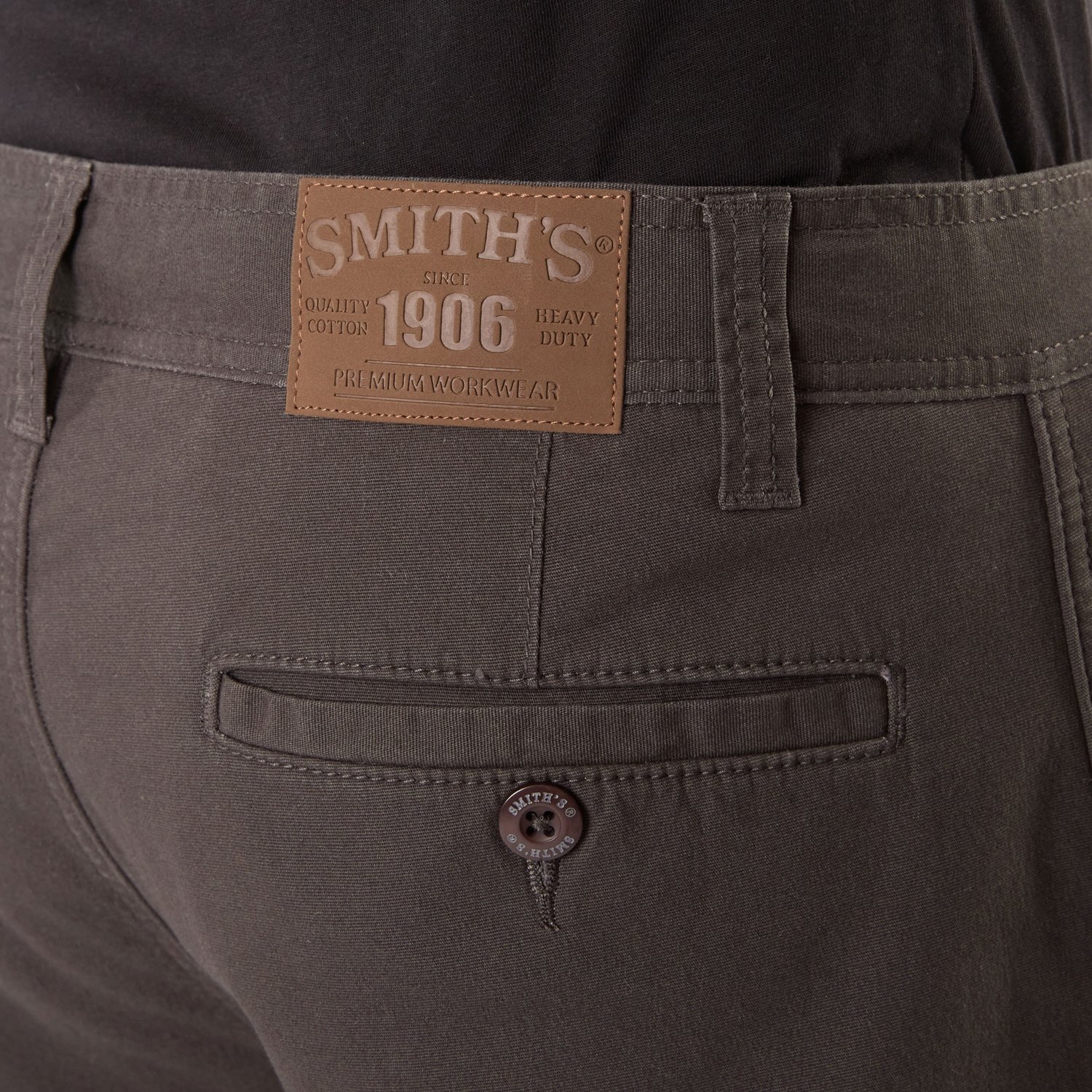 Smith's Workwear Men's Big & Tall Stretch Fleece-Lined Canvas Cargo Pants - view number 4
