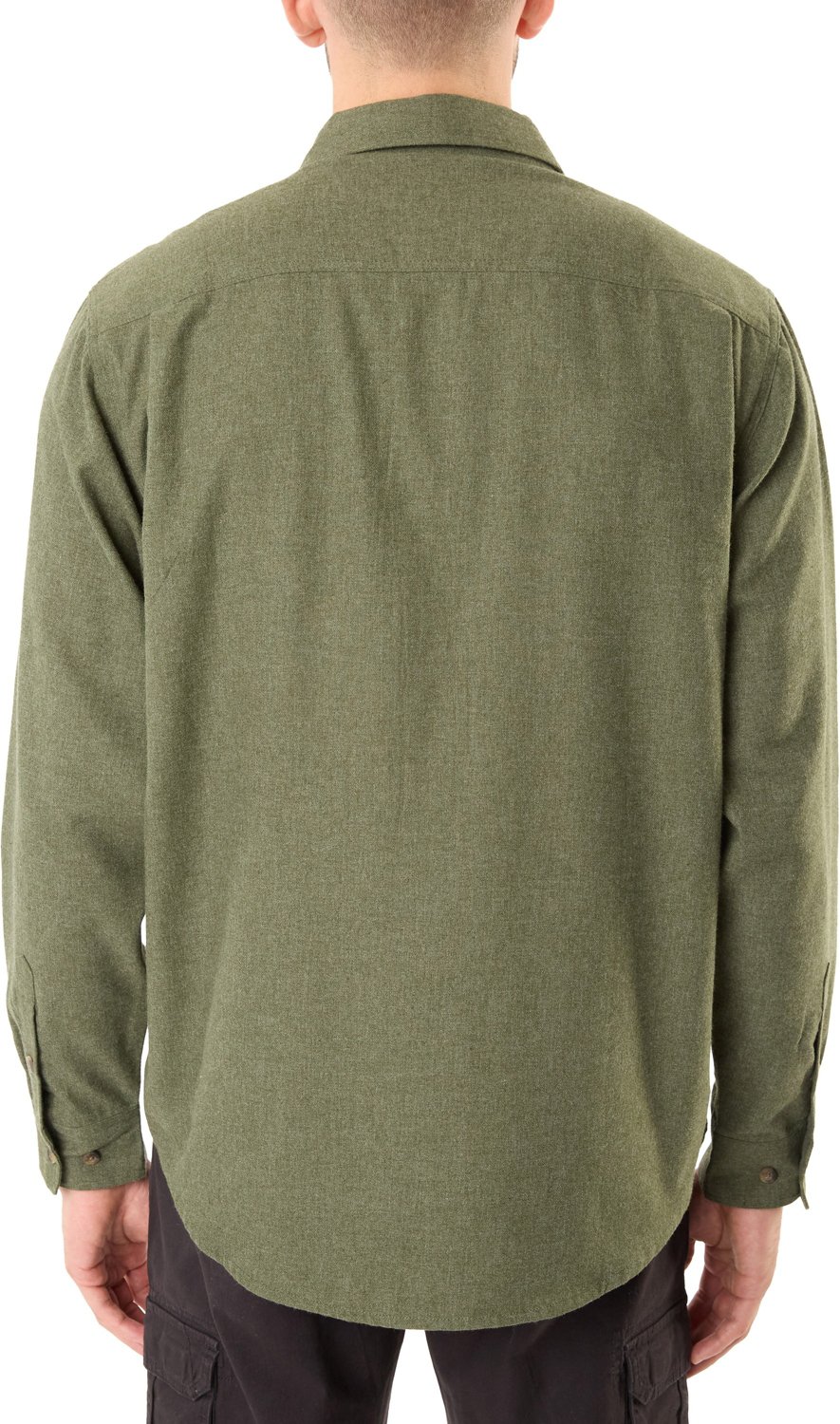 Smith's Workwear Men's 2 Pocket Solid Heather Flannel Shirt                                                                      - view number 2