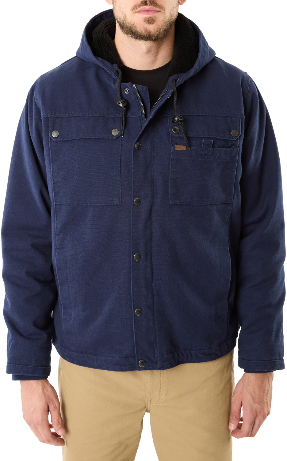 トップス WASHED CANVAS HOODED JACKET NAVY L VTG Carhartt Hooded Full Zip Duck Canvas Navy Blue Coat Large L