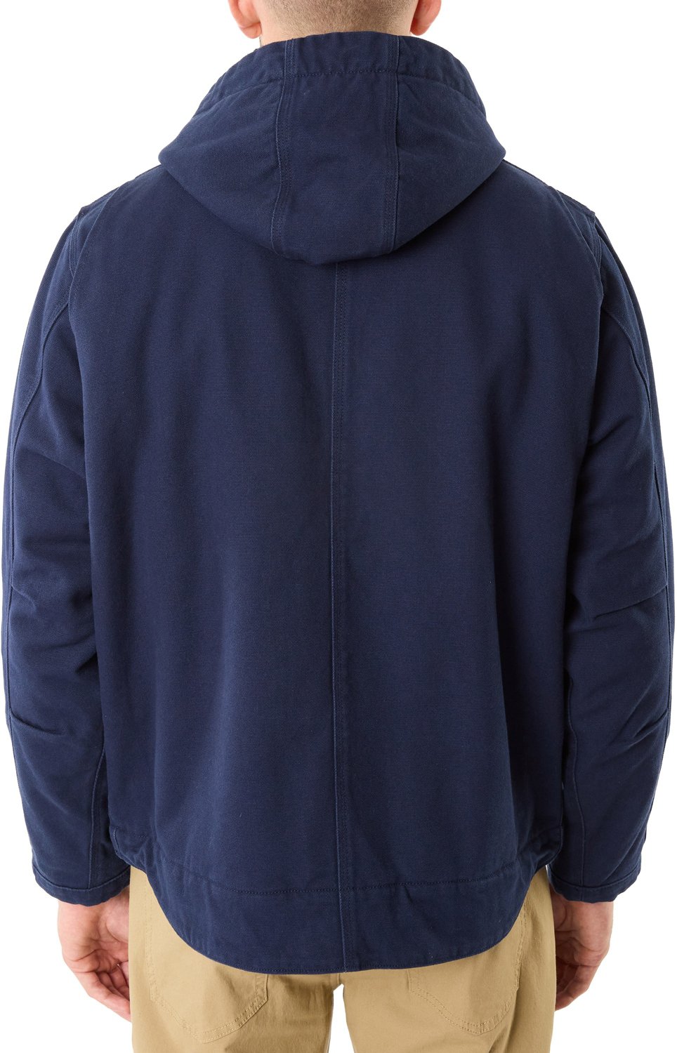 Smith's Workwear Men's Sherpa-Lined Duck Canvas Hooded Work Jacket - view number 2