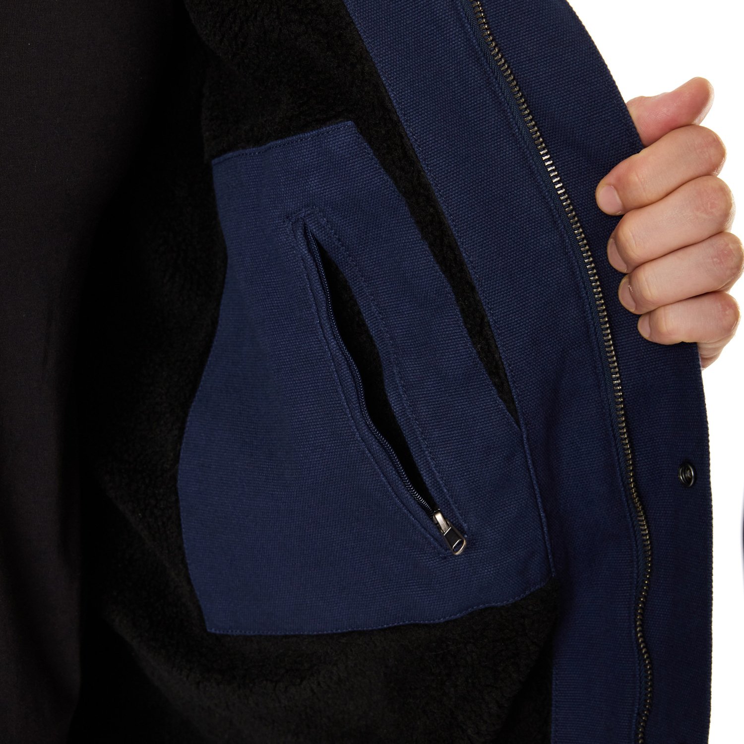 Smith's Workwear Men's Sherpa-Lined Duck Canvas Hooded Work Jacket - view number 3