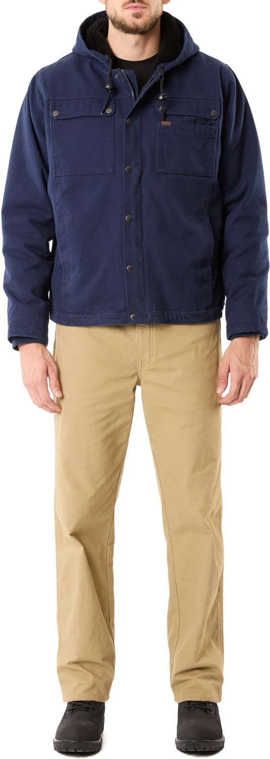 Smith's Workwear Men's Sherpa-Lined Duck Canvas Hooded Work Jacket - view number 4