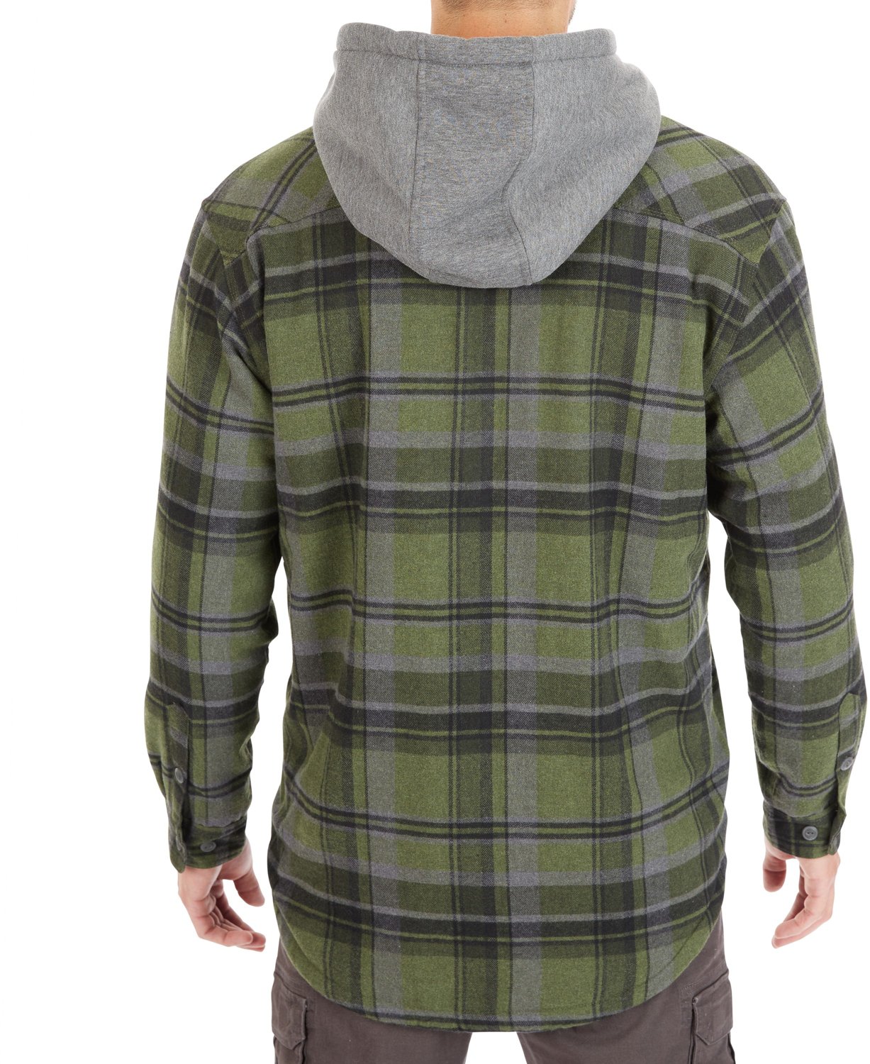 Smith's Workwear Men's Big & Tall SherpaLined Hooded Flannel Shirt