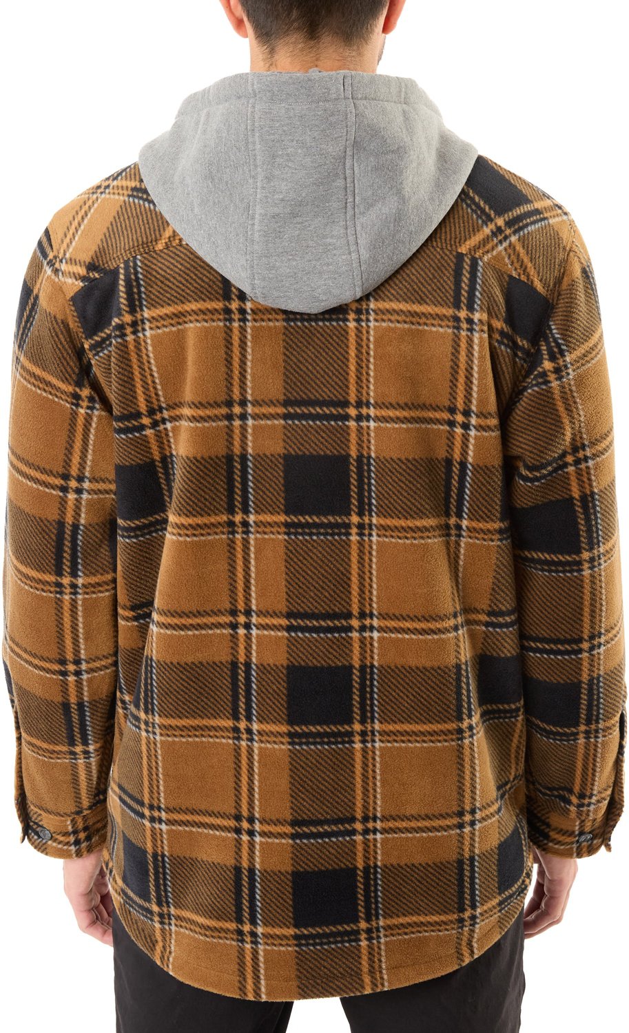 Smith's Workwear Men's Big & Tall Sherpa-Lined Microfleece Shirt Jacket - view number 2