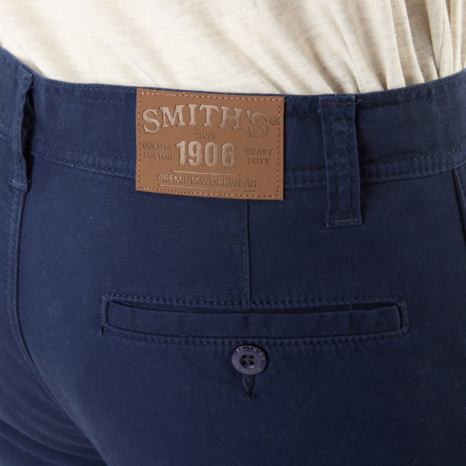 Smith's Workwear Men's Big & Tall Stretch Fleece-Lined Canvas Cargo Pants - view number 4