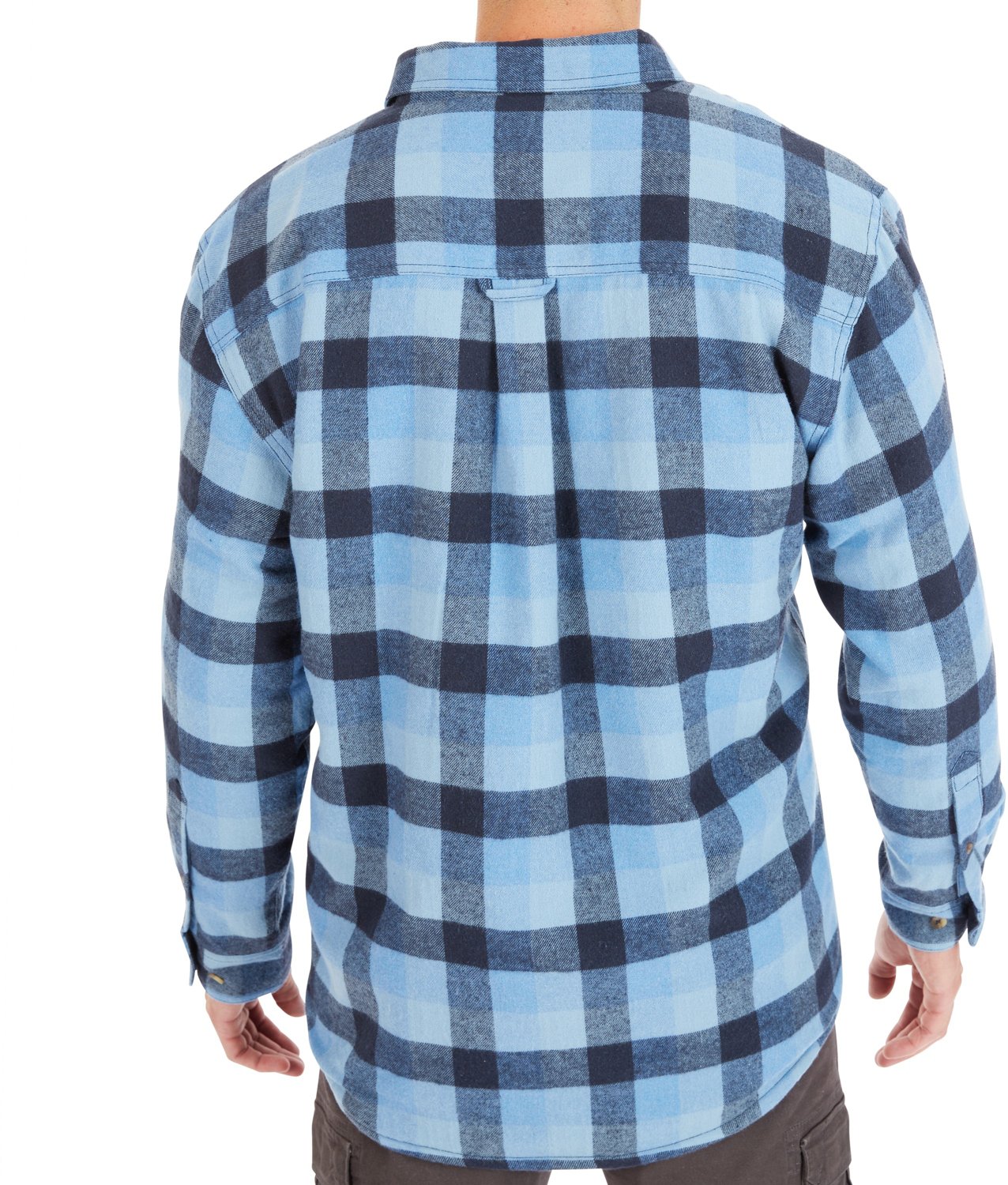 Smith's Workwear Men's Big & Tall Sherpa-Lined Flannel Shirt Jacket - view number 2