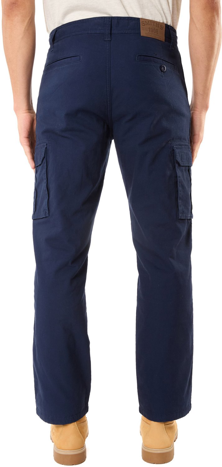Smith's Workwear Men's Big & Tall Stretch Fleece-Lined Canvas Cargo Pants - view number 2