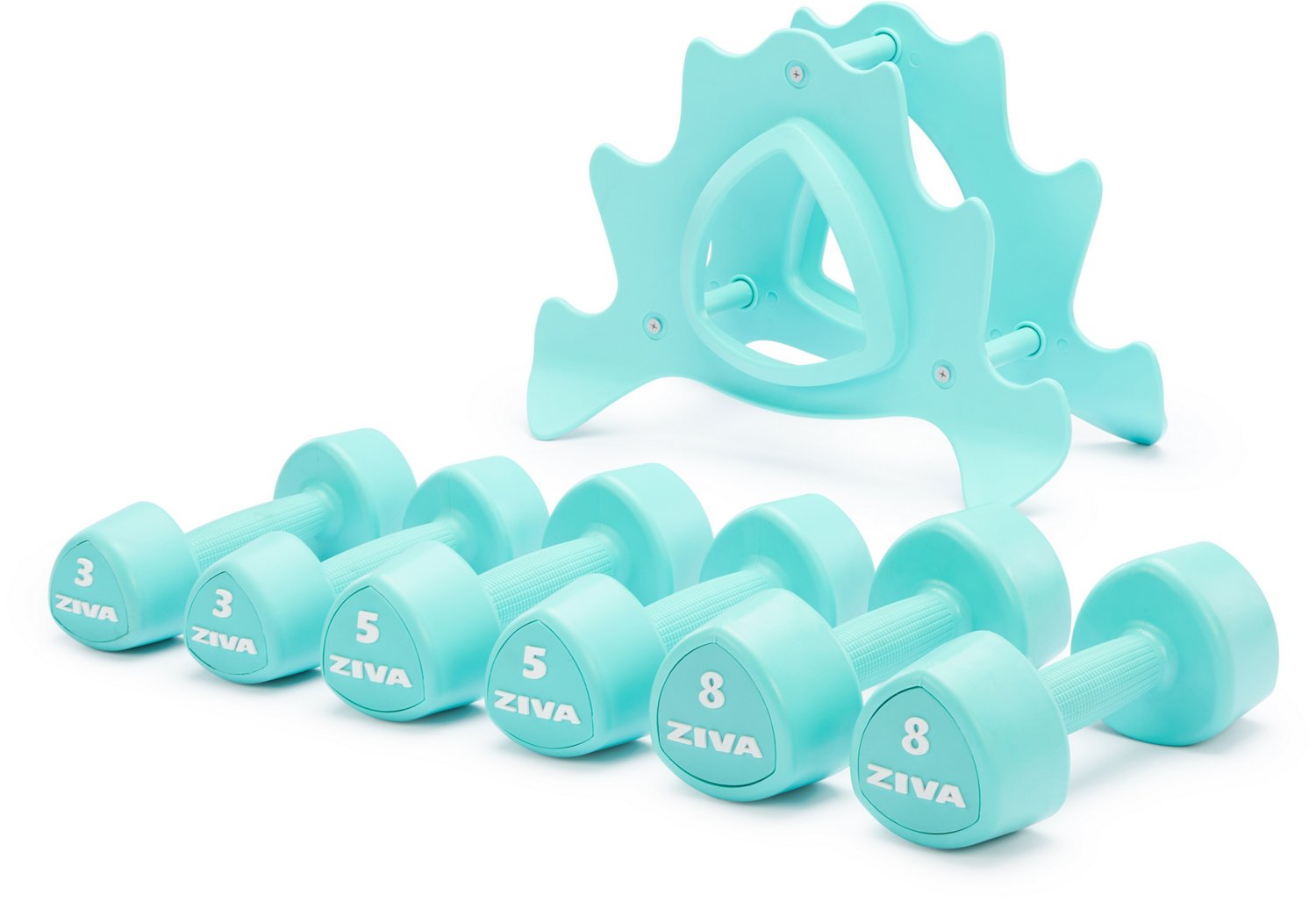 ZIVA Chic 24 lbs Dumbbell Set with Stand - view number 2