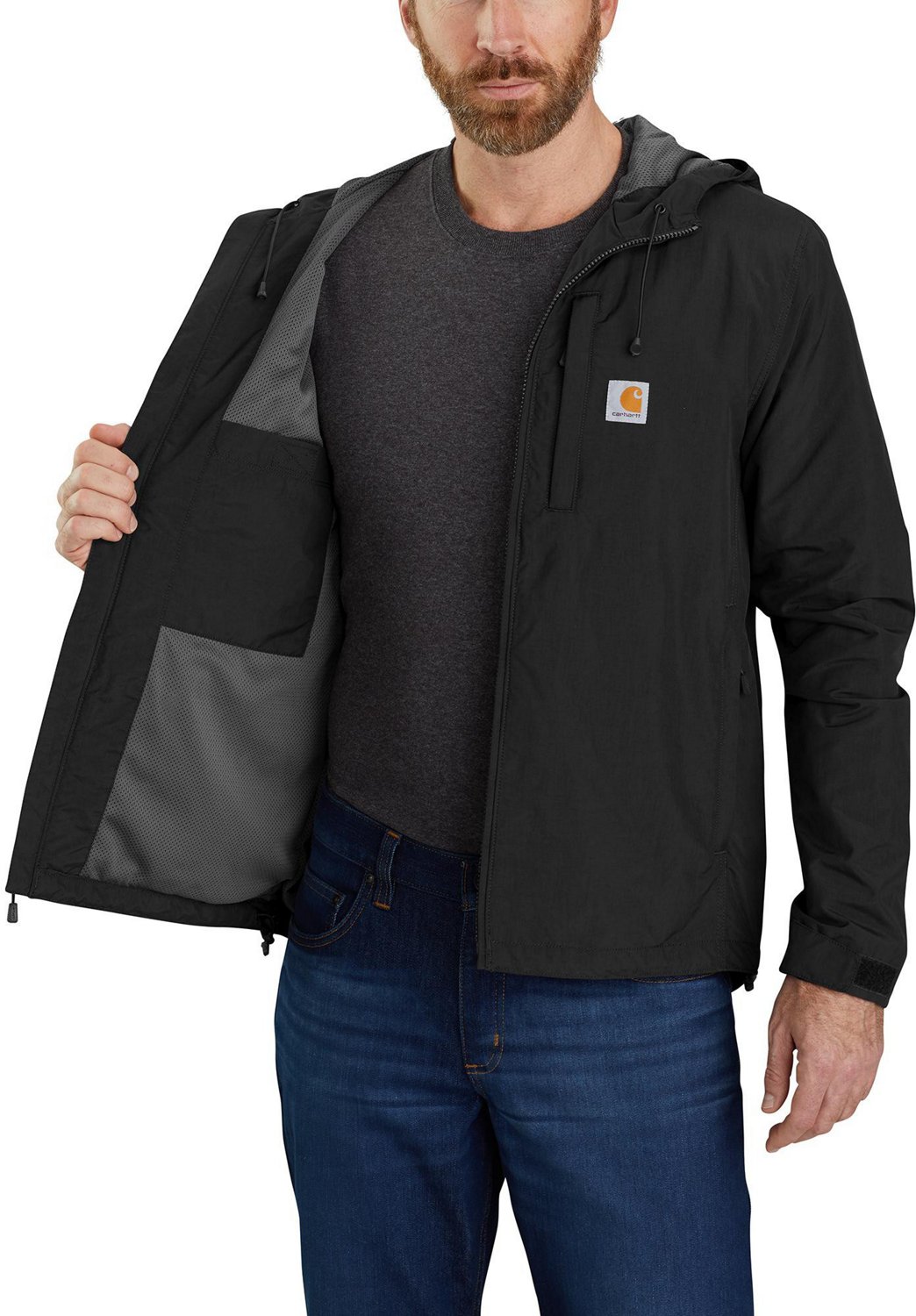 Carhartt Men's Rain Defender Relaxed Fit Lightweight Jacket - view number 3