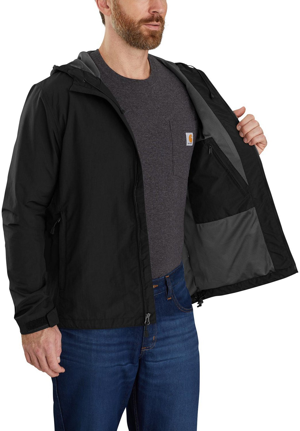 Carhartt Men's Rain Defender Relaxed Fit Lightweight Jacket - view number 4