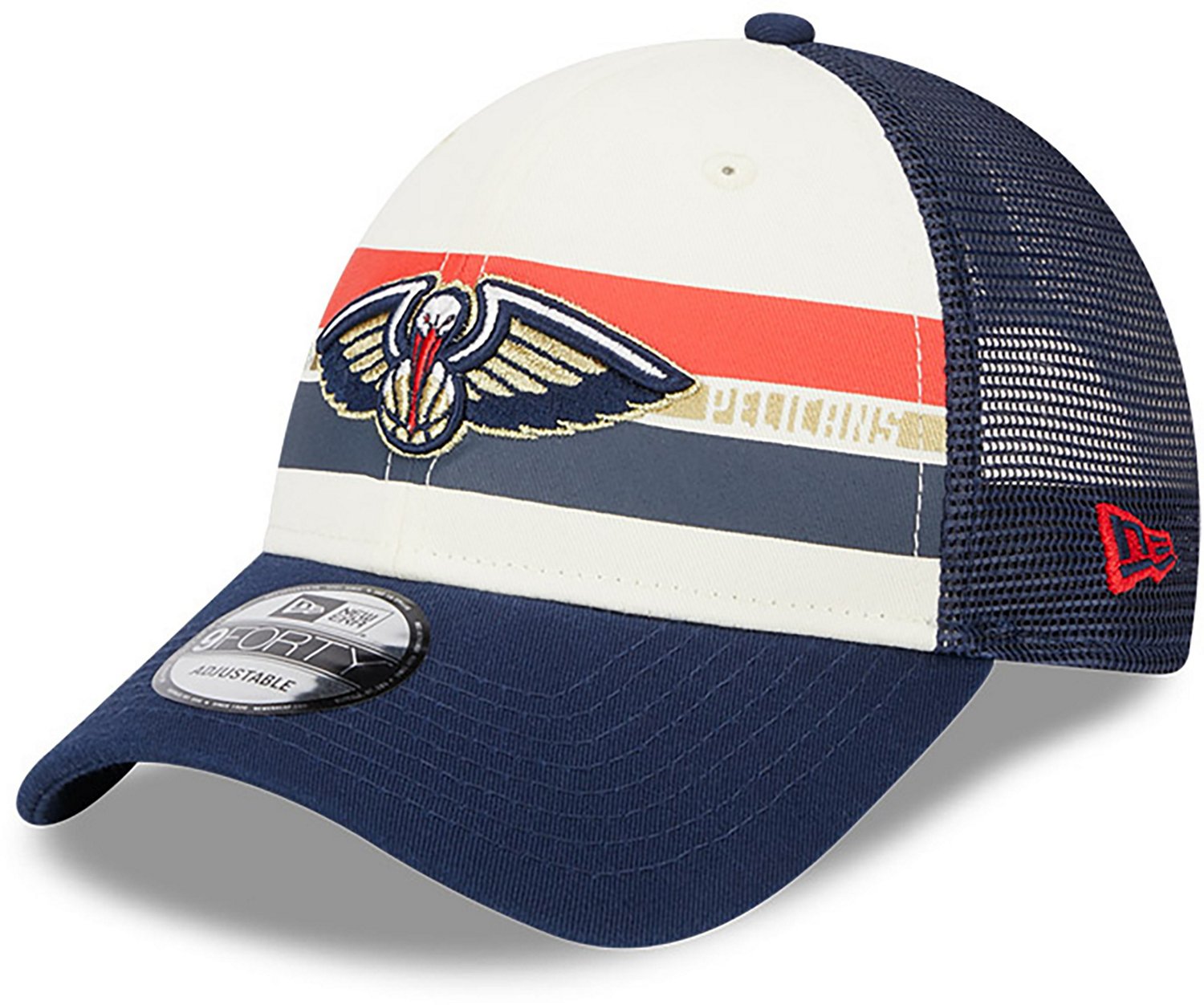 New Era Men’s New Orleans Pelicans Stripes 9FORTY Cap