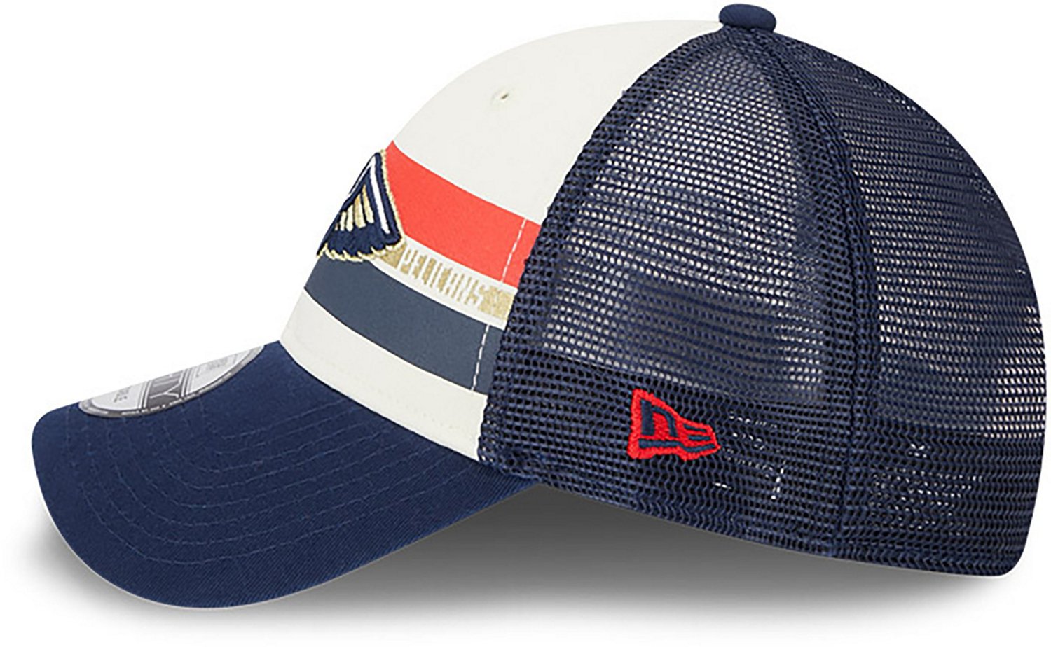 New Era Men’s New Orleans Pelicans Stripes 9FORTY Cap - view number 4