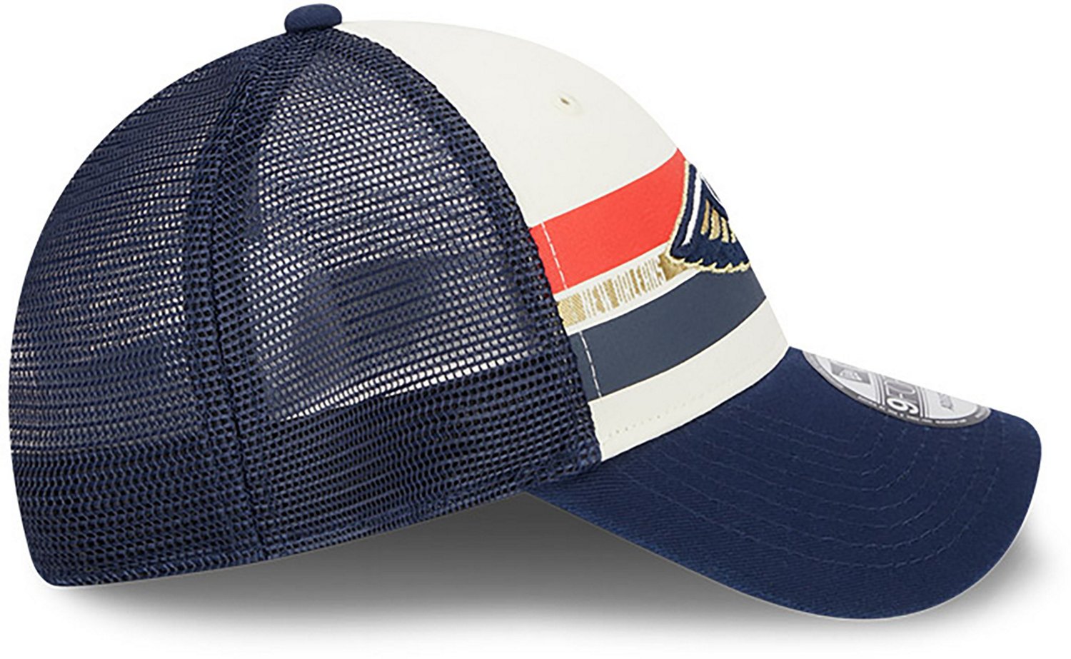 New Era Men’s New Orleans Pelicans Stripes 9FORTY Cap - view number 5