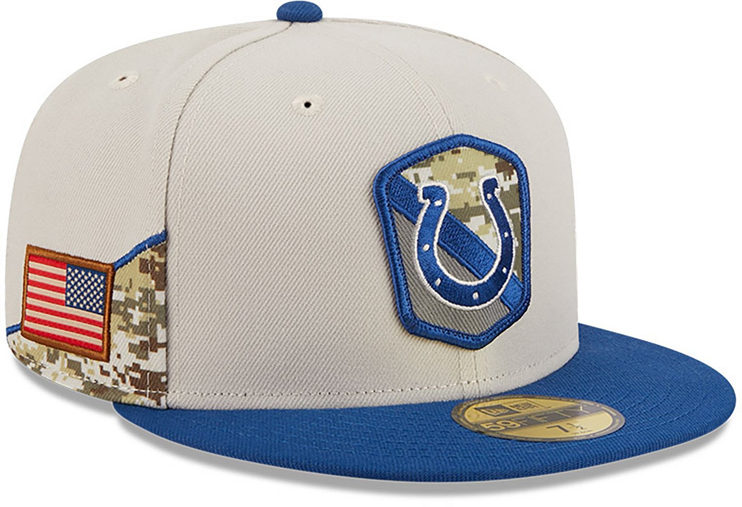 New Era Men's Indianapolis Colts '23 NFL Salute to Service 59FIFTY Cap - view number 3