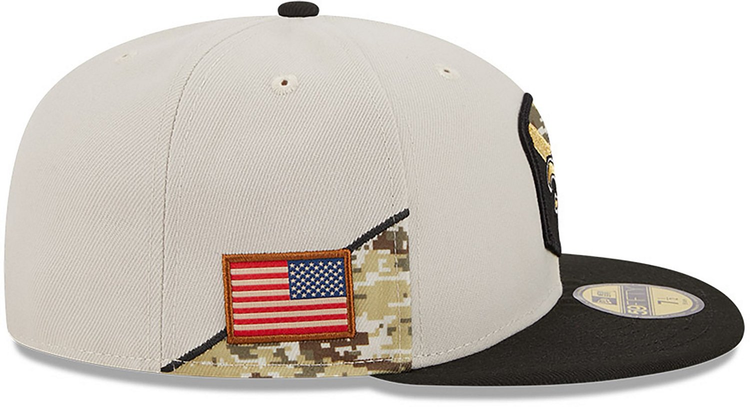 New Era Men's New Orleans Saints '23 NFL Salute to Service 59FIFTY Cap  - view number 5